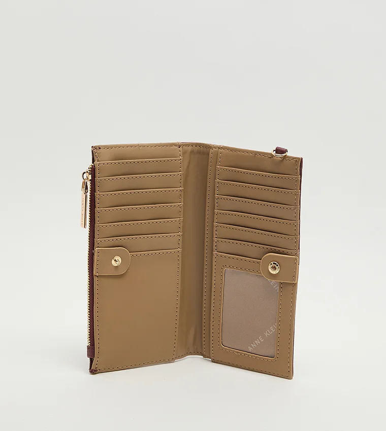 Anne Klein  Anne Klein Textured Zippered Wallet for Women | Best Price UAE